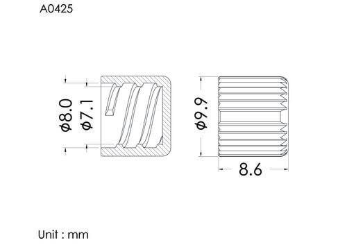 Cap for female luer lock, vented hole