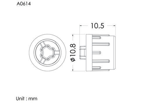 Cap for female luer , vented