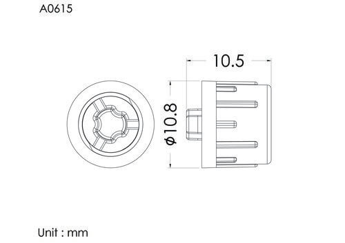 Cap for female luer , vented