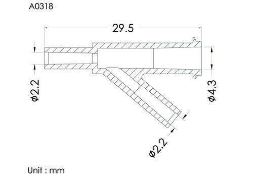 Y-connector ID2.16mm