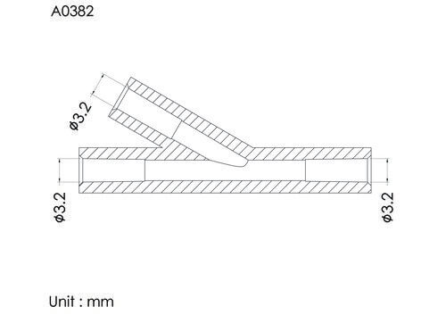 Y-connector ID3.2mm