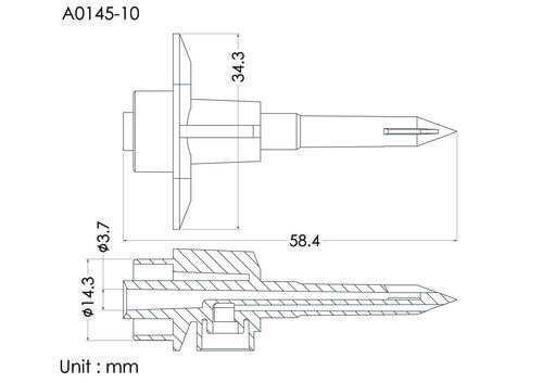 Universal Spike, vented, 10DP