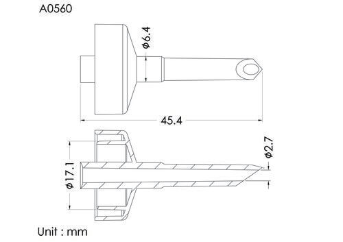 輸血插入針10DP, B 型