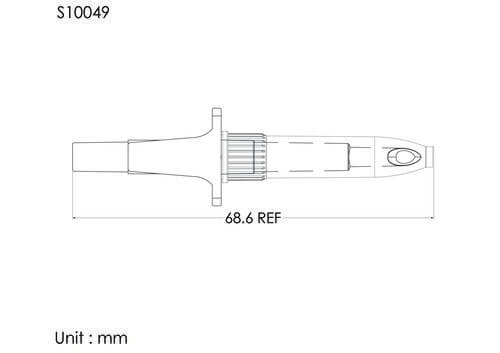 NV spike with cover , tube port