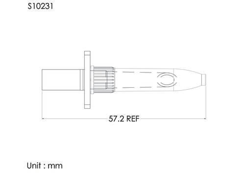 NV spike with cover , tube port