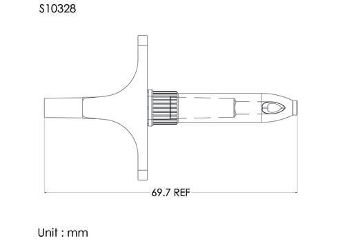 NV spike with cover , high flow,  ear