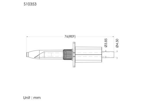不透氣插入針加蓋, 管徑4.3mm