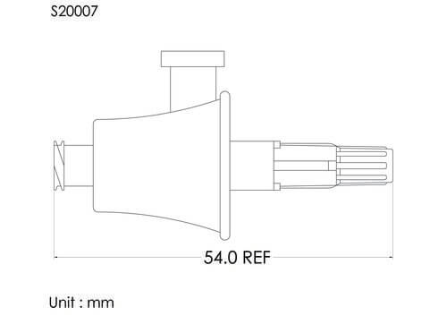 Medium spike with cover, 3um airvent