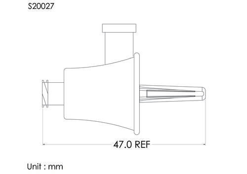 Mini spike with cover, 3um airvent