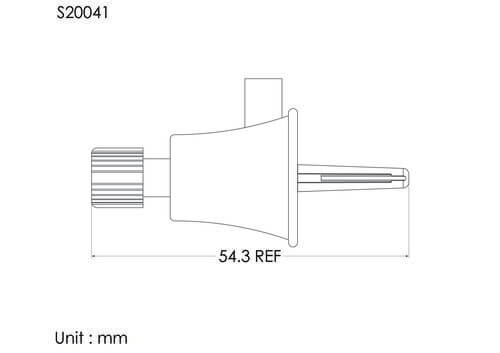 Mini vented spike w/ cover and NV FLL cap