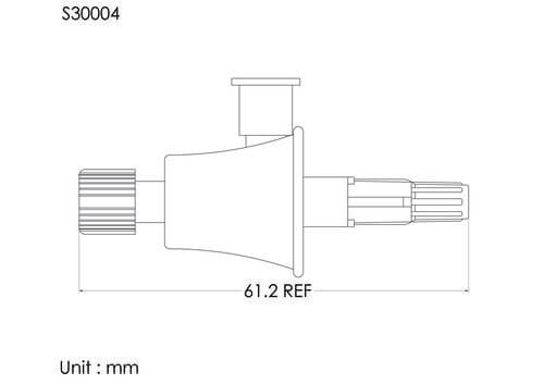 Medium spike w/cover, NV FLL cap, 0.8um airvent