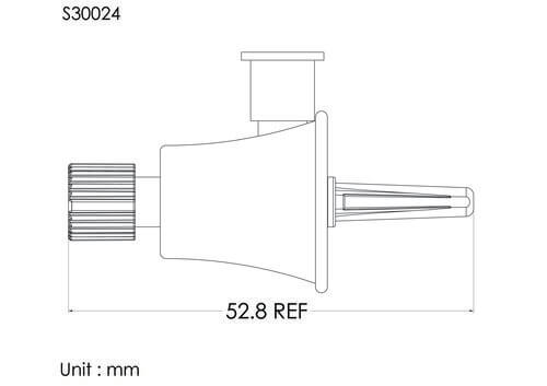 Mini spike w/cover, NV FLL cap, 3um airvent