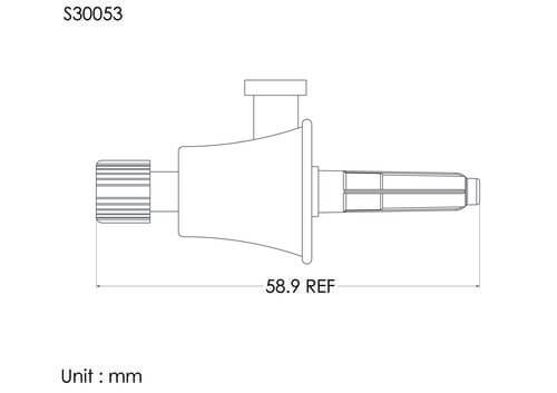 Medium spike with cover and FLL Cap, 3um air vent