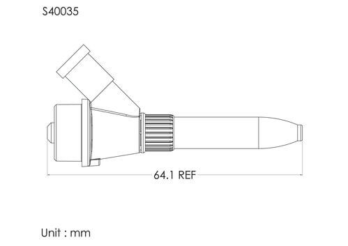 Ball spike with cover, 3um air vent