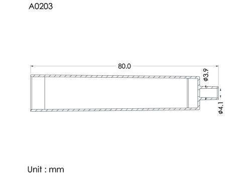 Chamber, OD16mm, for tube OD4.1mm, gamma