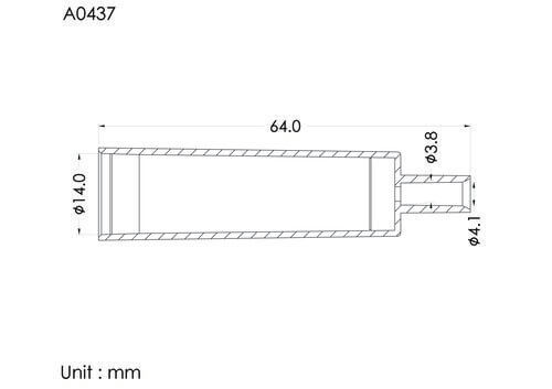 Chamber, OD16mm, for tube OD4.1mm, gamma