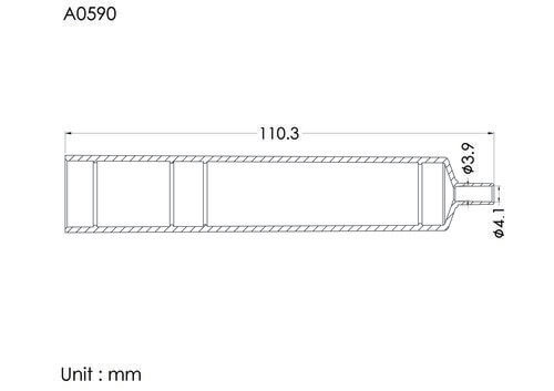 BF chamber, OD19.7mm for tube OD4.1mm, gamma