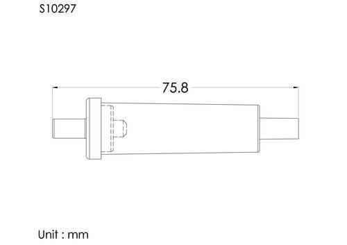 Tube drip chamber, In 4.1mm, end 4.1mm