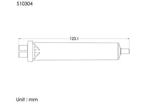 BF點滴筒, 雙入口, 管徑4.1mm