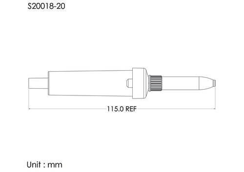 20DP NV spike chamber, for tube OD4.1mm