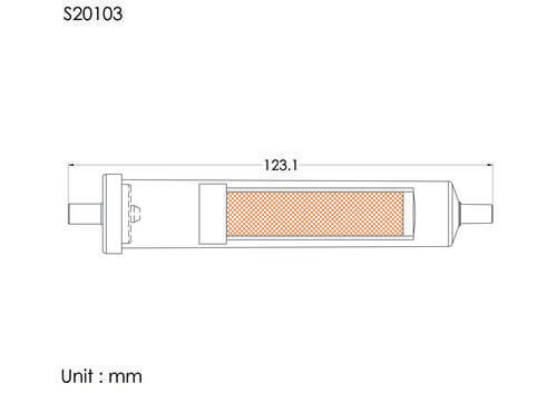 BF chamber with 200um filter, tube OD 4.1mm