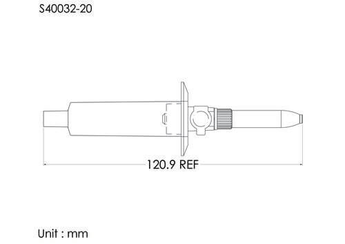 20DP vented spike chamber, 0.8um air vent, port 4.8mm