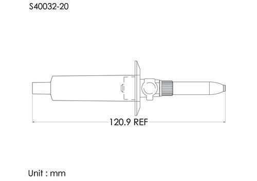 20DP點滴筒, 0.8um透氣孔, 管徑4.8mm