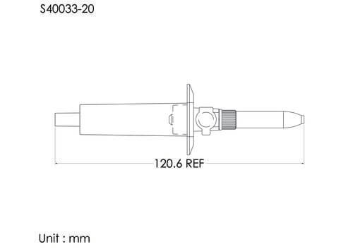 20DP點滴筒, 0.8um透氣孔, 管徑4.1mm