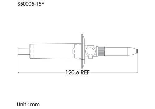 15DP  vented spike chamber , 0.8um airvent, 15um filter
