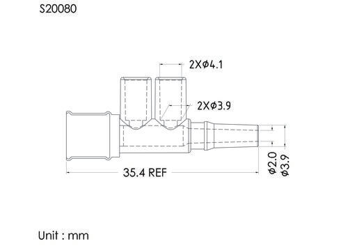 DT型注射帽, 管徑OD4.1mm