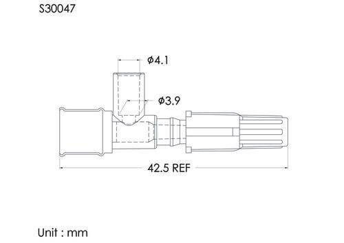 TL 注射帽加透氣蓋, 管徑4.1mm